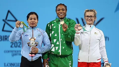 Weightlifter Bindyarani Devi wins Silver at Commonwealth Games in Birmingham