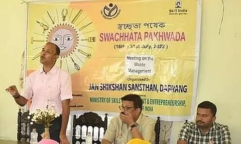Jan Shikshan Sansthan Darrang celebrates Swachhata Pakhwada, 2022