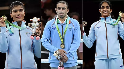 Nikhat Zareen, Amit Panghal, Nitu Ghanghas grab maiden Commonwealth Games gold medals