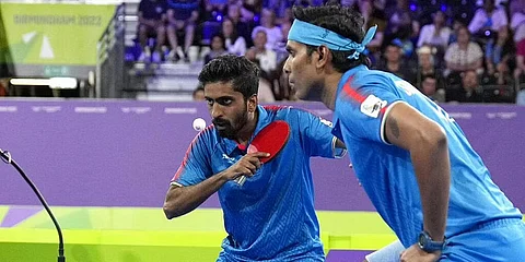 Sharath-Sathiyan settle for Silver in men's doubles final at Commonwealth Games