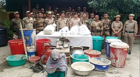 Joint operation busted illegal drugs factory in Manipur
