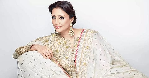 Bollywood Actress Tabu steps out in Telangana's traditional weaves