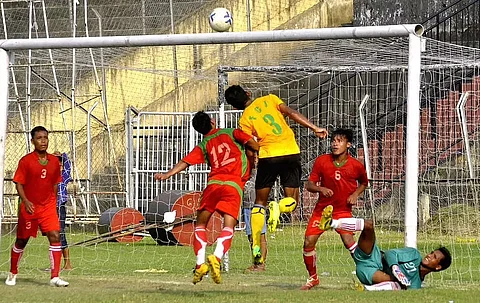Assam Police Blues in last four of NN Bhattacharya Knockout Football Tournament