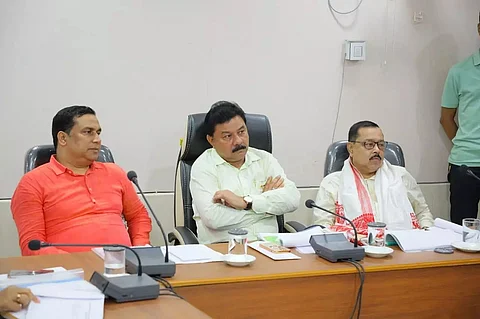 Minister Jayanta Malla Baruah reviews Jal Jeevan Mission schemes in Bajali