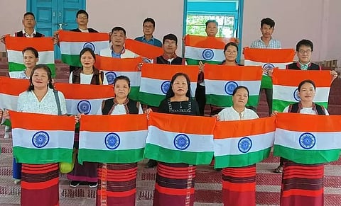 Har Ghar Tiranga campaign by Adi organizations of East Siang District