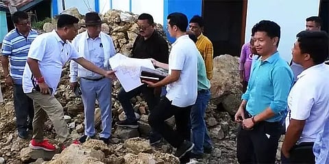 Public Works Department (PWD) inspected various infrastructure projects in Thrizino