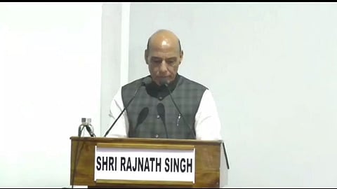 Defence Minister Rajnath Singh felicitates 'Veer Naris' at Bengdubi Mil Station near Siliguri