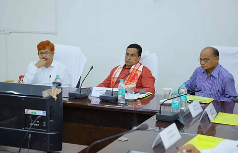 Minister Jayanta Malla Barua reviews progress of Jal Jeevan Mission in Morigaon