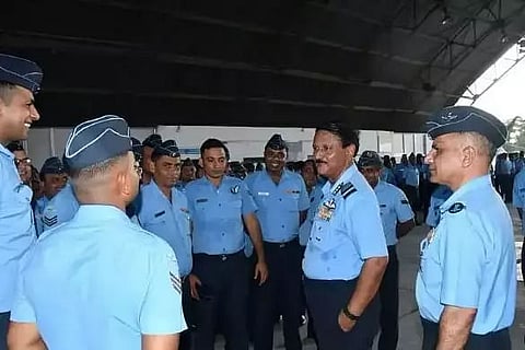 Air Marshal DK Patnaik visits Air Force Station Jorhat