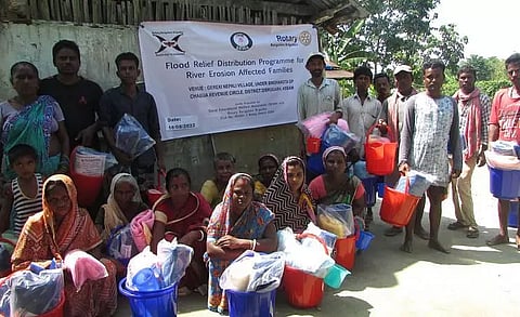 Flood relief distributed under Chabua Revenue Circle of Dibrugarh district