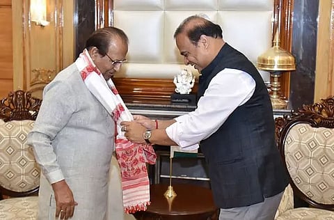 Chief Minister Himanta Biswa Sarma calls on Governor Prof Jagdish Mukhi