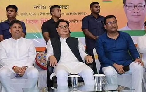 Union Law and Justice Minister Kiren Rijiju visits Nagaon