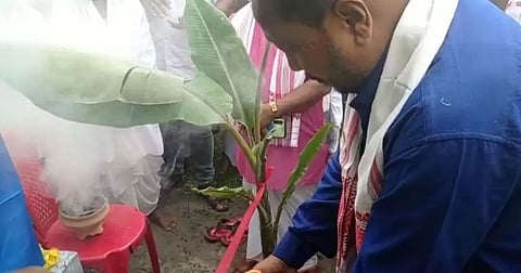 Foundation stone of children's park laid in Jamugurihat