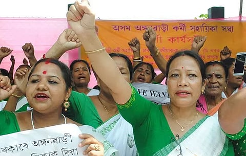 6 groups stage protests on 1st day of House session in Guwahati