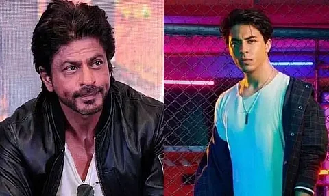 SRK Hilariously Asks Son Aryan 'Is That Grey T-Shirt Mine?' In Photoshoot Picture
