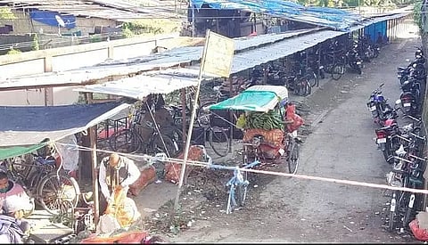Over bridge market place in Dibrugarh lying unused for several years