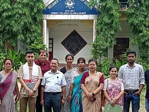 Students felicitated at Reliance Senior Secondary School, Golaghat