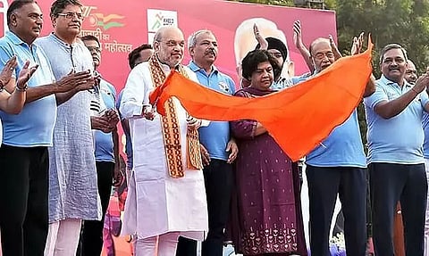 Amit Shah Flags off PM Modi's Cross-Country Slum Run