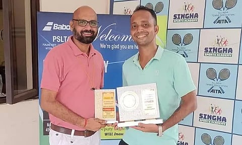 Rajesh Lifts Singles Title Title In Men's 40+ Event
