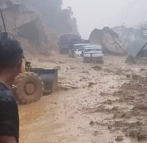 Landslide Hits Arunachal, 3 Vehicles Tumble into River