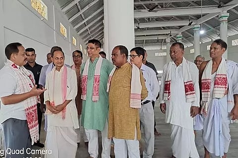 Assam DGP Bhaskar Jyoti Mahanta visits Chamaria Xatra in Boko