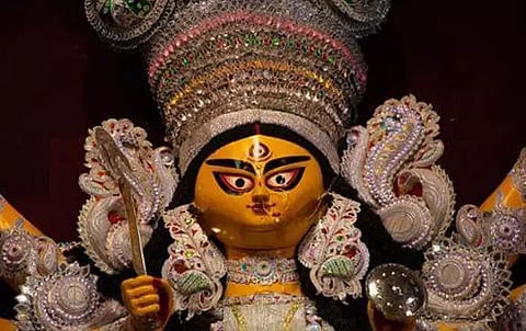 Defence personnel celebrate Durga Puja in Gossaigaon