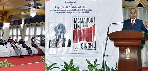 Arunachal Governor BD Mishra launches book on McMahon Line