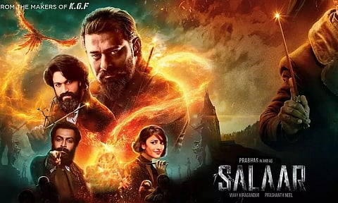 Upcoming Indian Telugu-language action thriller film 'Salaar' : Prithviraj looks sharp in first look poster