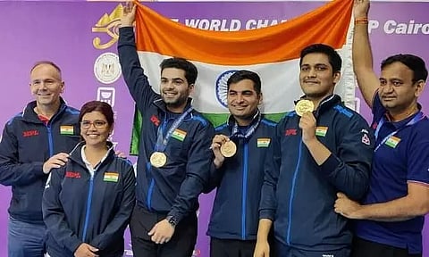 Rudrankksh, Arjun, Kiran win India's fifth Gold in ISSF World Championship