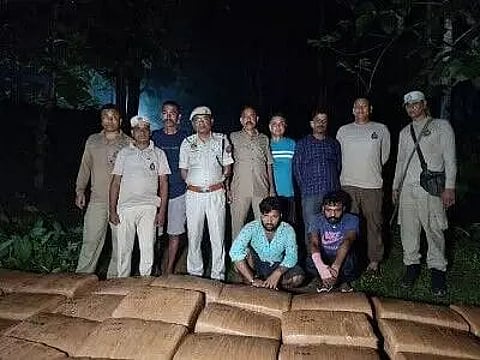 Police seized ganja worth Rs 2.4 crore from Assam-Tripura border