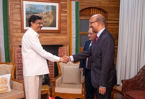 Indian Ambassadors to Myanmar, Slovakia meet Mizoram Governor Hari Babu Kambhampati