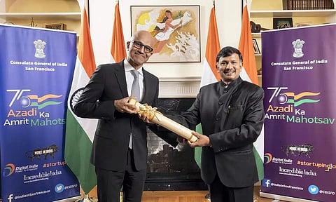 Microsoft CEO Satya Nadella receives India's third-highest civilian award Padma Bhushan