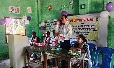 Creating awareness about iodine deficiency a must at Sarojbala Memorial High School, Tezpur