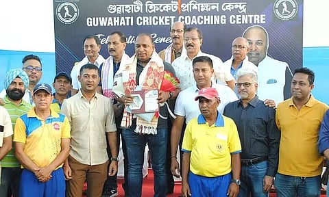 Guwahati Cricket Coaching Centre (GCCC) felicitates BCCI newly elected joint secretary Saikia