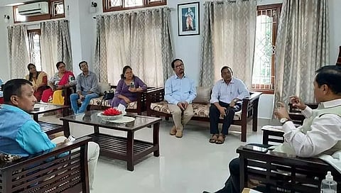 AIR and DDK Dibrugarh delegates meet Union Minister Sarbananda Sonowal