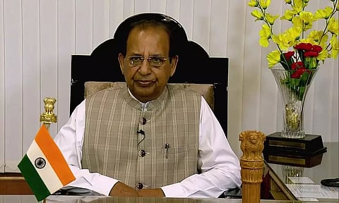 Assam Governor Prof Jagdish Mukhi greets people on Chhath Puja