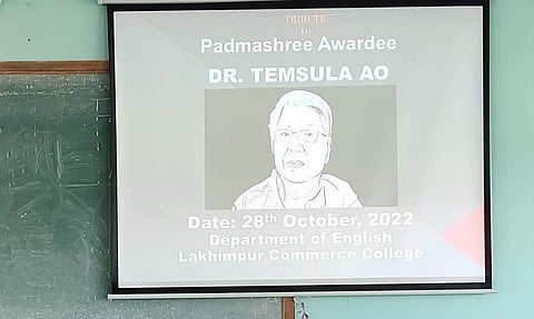 Former professor of English Padmashree Dr Temsula Ao remembered in Lakhimpur Commerce College