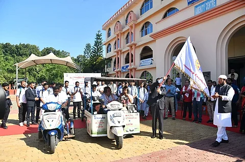 Accessible awareness bike ride by physically challenged persons in Meghalaya