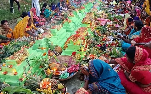 Chhath Puja celebrated in Tangla town of Udalguri district