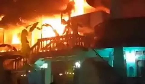Shops gutted in devastating fire at Jagiroad town