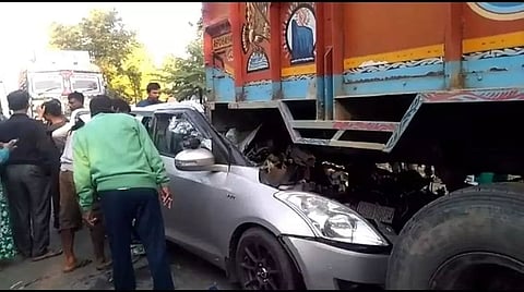 Massive road accident in Tingrai at Tinsukia district