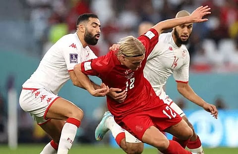 Denmark held by plucky Tunisia in World Cup Group D opener