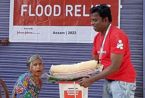 Relief kits among flood victims distributed in Dhubri district