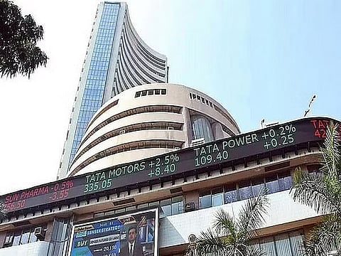 Sensex touches record high at 62,272