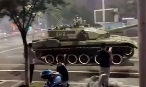 Tanks on streets of China rekindles fears of Tiananmen Square