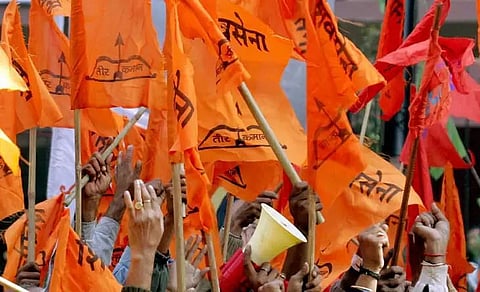Shiv Sena (UBT) protests against Maha Minister for equating CM with Chhatrapati