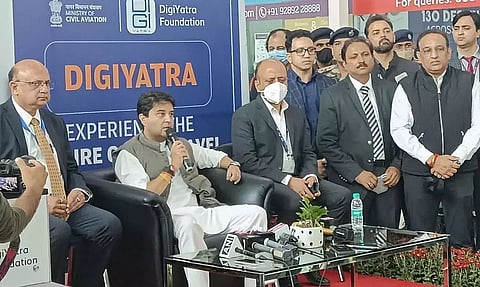 Civil Aviation Minister Jyotiraditya Scindia launches 'DigiYatra' e-verification service