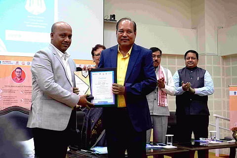 Biswajit Daimary Felicitates Media Fellows in Guwahati