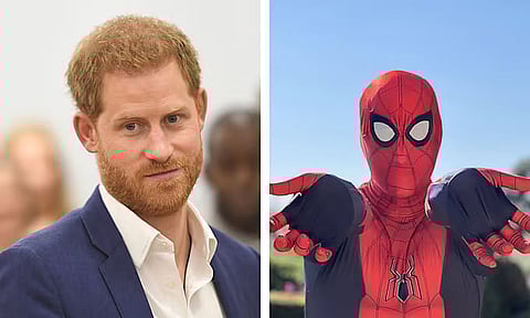 Dressed as Spider-Man, Duke of Sussex Prince Harry shares touching Christmas message