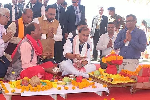 CM Himanta lays foundation of projects worth Rs 900 crore in Morigaon